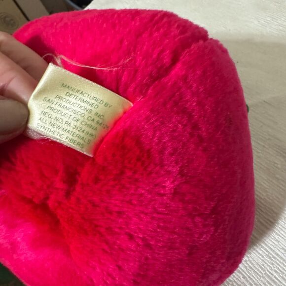 Vintage 1982 DEL MONTE Reddie Tomato Country Yumkin 8" Plush Stuffed Animal - Picture 5 of 5